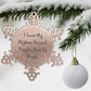Funny Afghan Hound Dog Lover Christmas Unique Ornaments Snowflake Afghan Hound Dog Decorations I Love My Afghan Hound People Not So Much