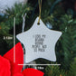 Afghan Hound Dog Star Ornament, Funny Quote, White Star Shaped, Gifts for Dog Lovers, Christmas Unique Gift from Friends and Family