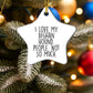 Afghan Hound Dog Star Ornament, Funny Quote, White Star Shaped, Gifts for Dog Lovers, Christmas Unique Gift from Friends and Family