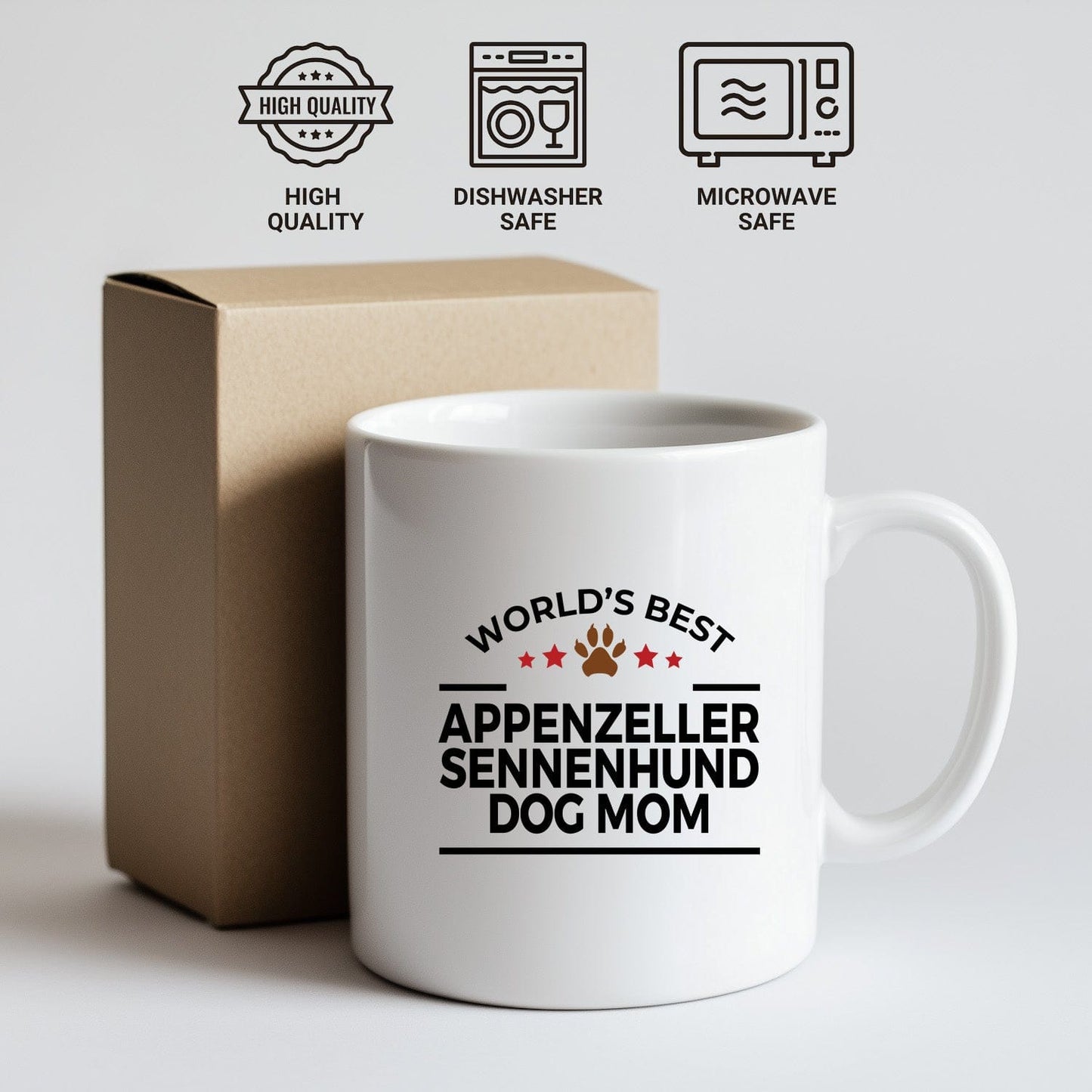 Appenzeller Sennenhund World's Best  Dog Mom Ceramic Coffee Mug