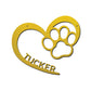 Personalized Puppy Love Metal Wall Art – Custom Dog Paw Heart Sign – Pet Name Metal Decor – Dog Lover Gift – Indoor Outdoor Steel Sign