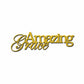 Amazing Grace Metal Wall Art Sign – Christian Steel Scripture Decor