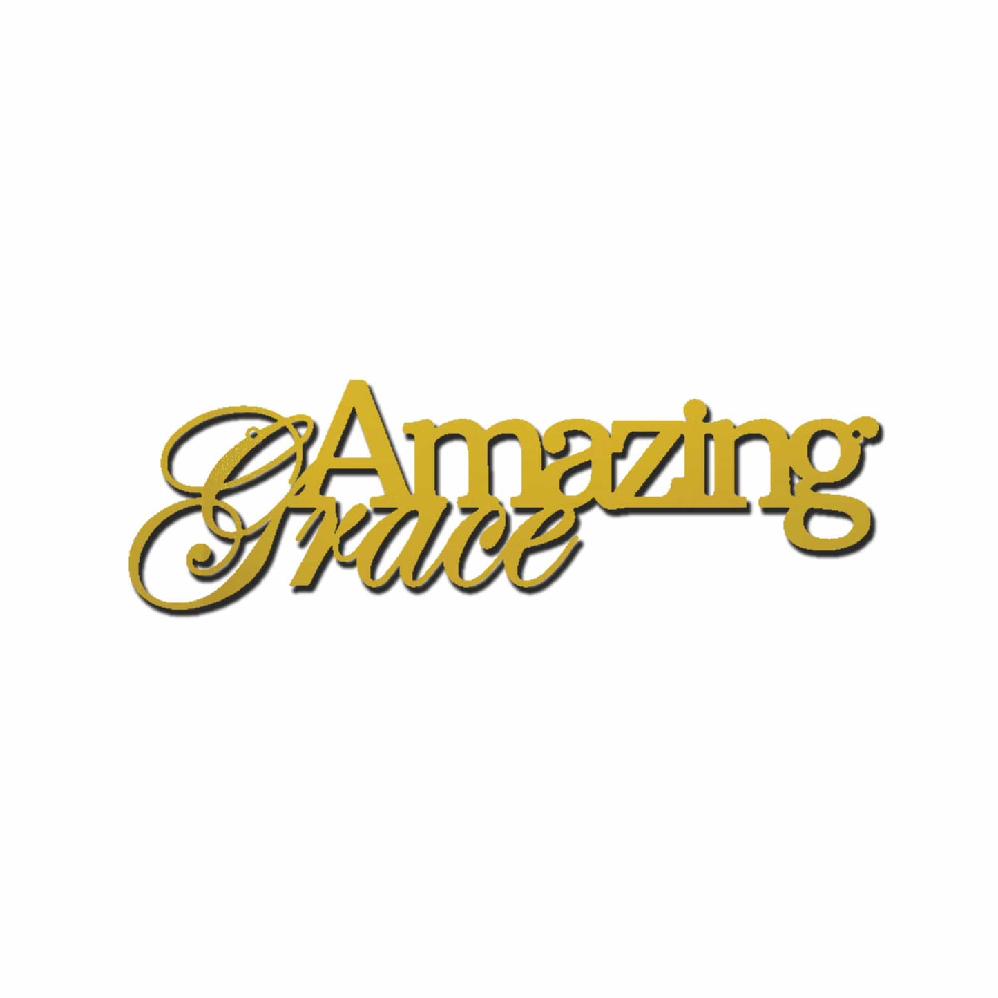 Amazing Grace Metal Wall Art Sign – Christian Steel Scripture Decor