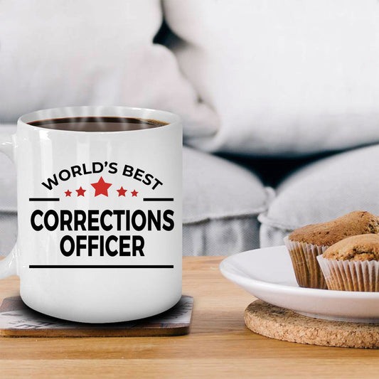Corrections Officer Gift World's Best Birthday Father's Day Mother's Day White Ceramic Coffee Mug