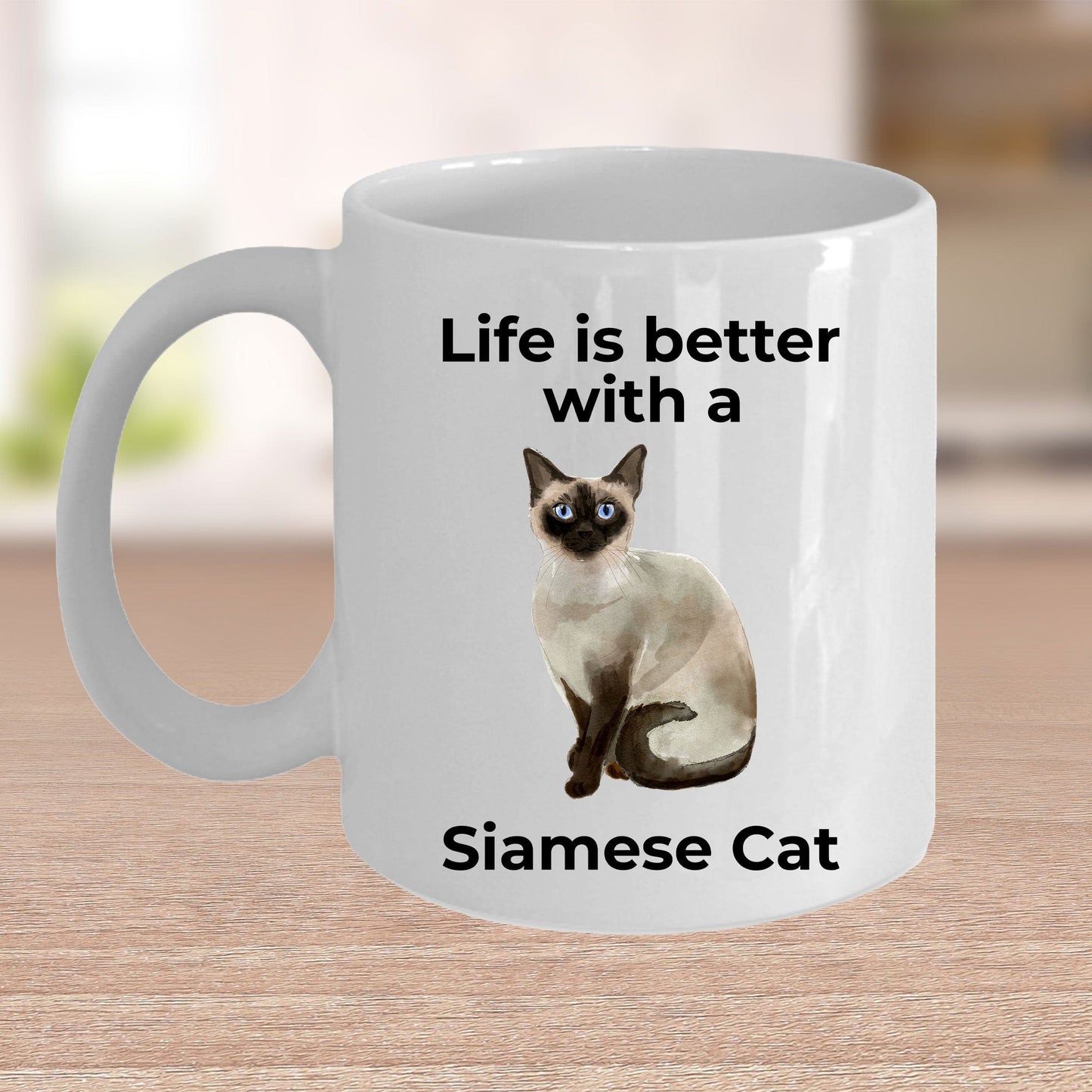 Siamese Cat Lover Coffee Mug Gift Life Is Better