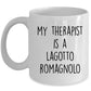 Lagotto Romagnolo Dog Owner Lover Funny Gift Therapist White Ceramic Coffee Mug