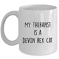 Devon Rex Cat Personalized Ceramic 11oz white Coffee Mug