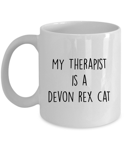 Devon Rex Cat Personalized Ceramic 11oz white Coffee Mug