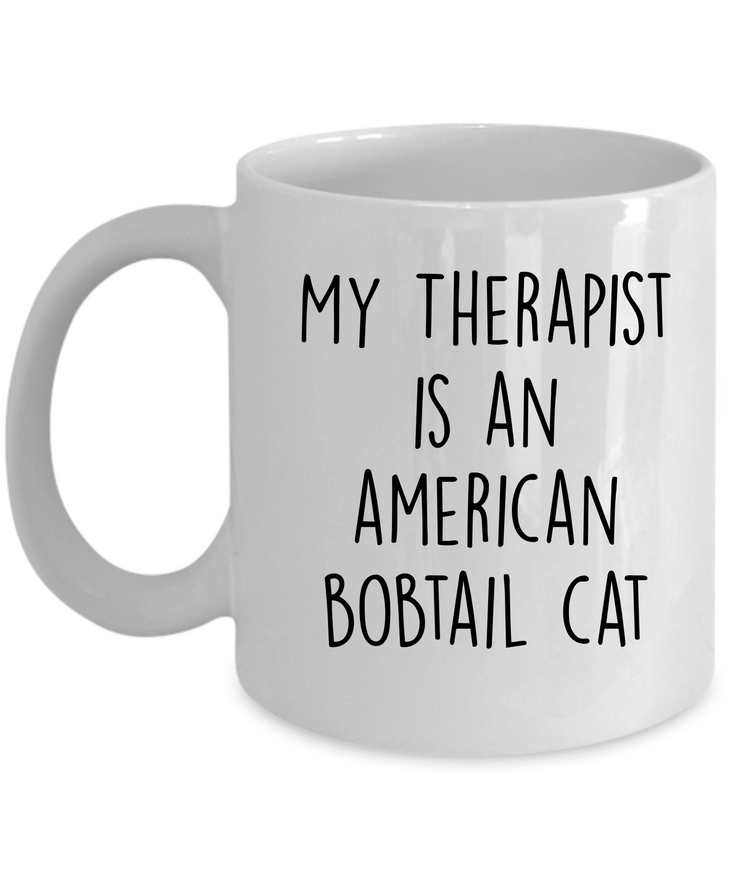 American Bobtail Cat 11oz white Ceramic Coffee Mug