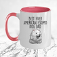 Best Ever American Eskimo Dog Dad Ceramic Coffee Mug