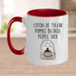 Coton de Tulear Puppies Because People Suck Funny Ceramic Coffee Mug