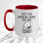 Best Ever American Eskimo Dog Dad Ceramic Coffee Mug