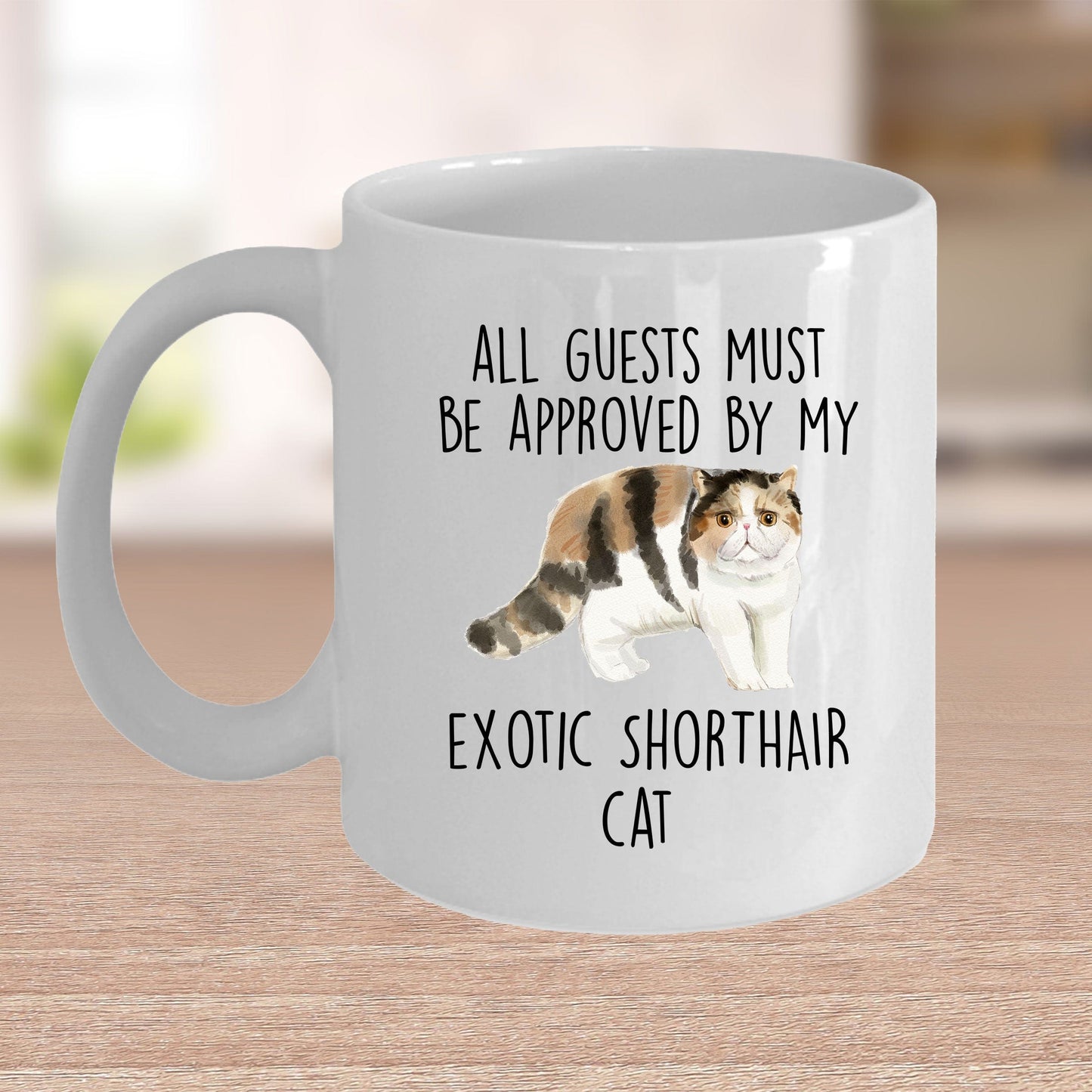 Exotic Shorthair Cat Funny Coffee Mug