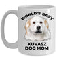 Kuvasz Best Dog Mom Ceramic and two tone color mugs