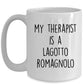 Lagotto Romagnolo Dog Owner Lover Funny Gift Therapist White Ceramic Coffee Mug