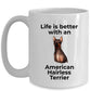 American Hairless Terrier Dog Coffee Mug - Life is better with an American Hairless Terrier