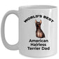American Hairless Terrier Best Dad Coffee Mug