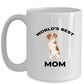 Brittany Spaniel Best Dog Mom Ceramic Coffee Mug