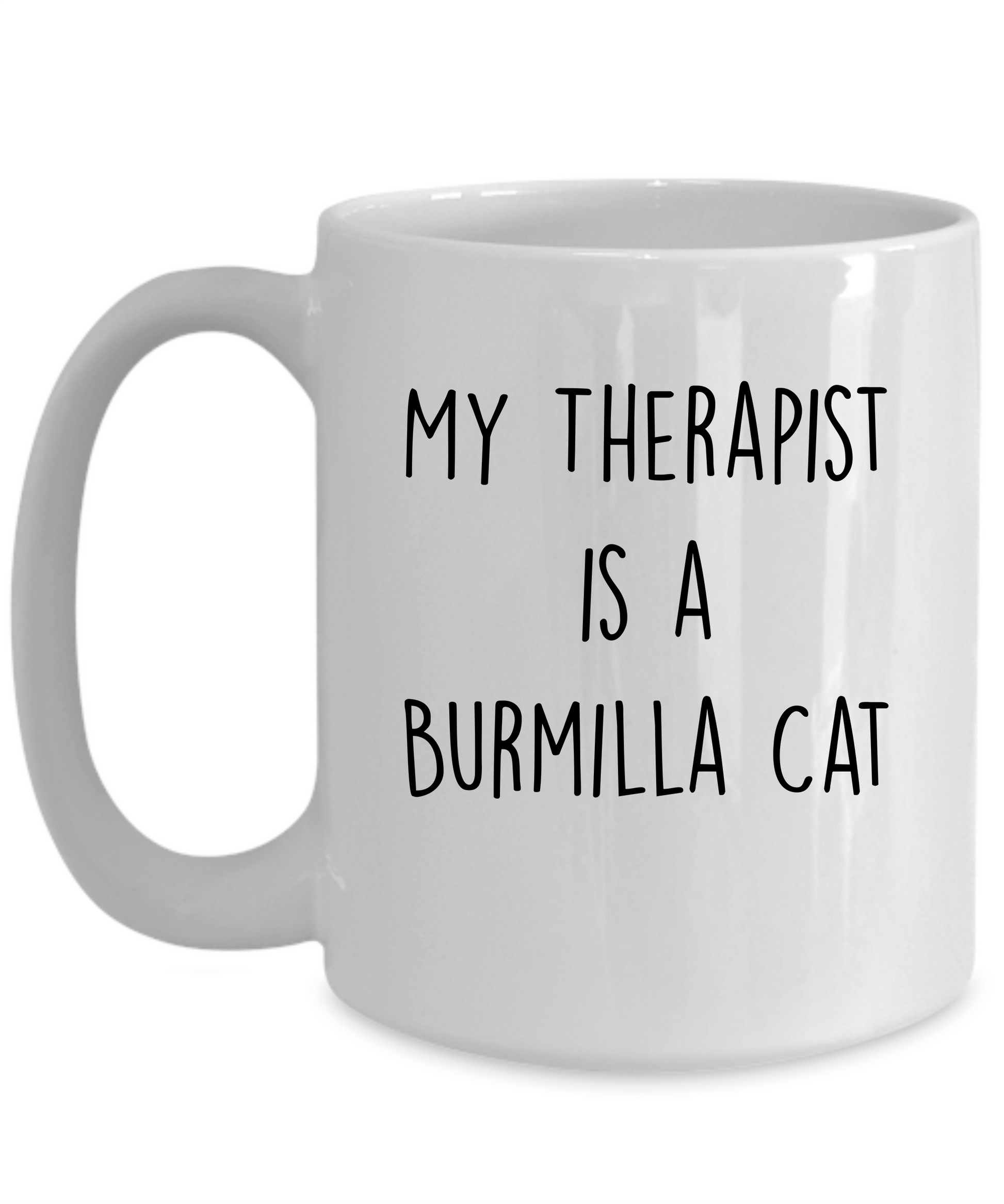 Burmilla Cat Ceramic 15oz white Coffee Mug