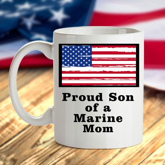 Proud Son of a Marine Mom Coffee Mug