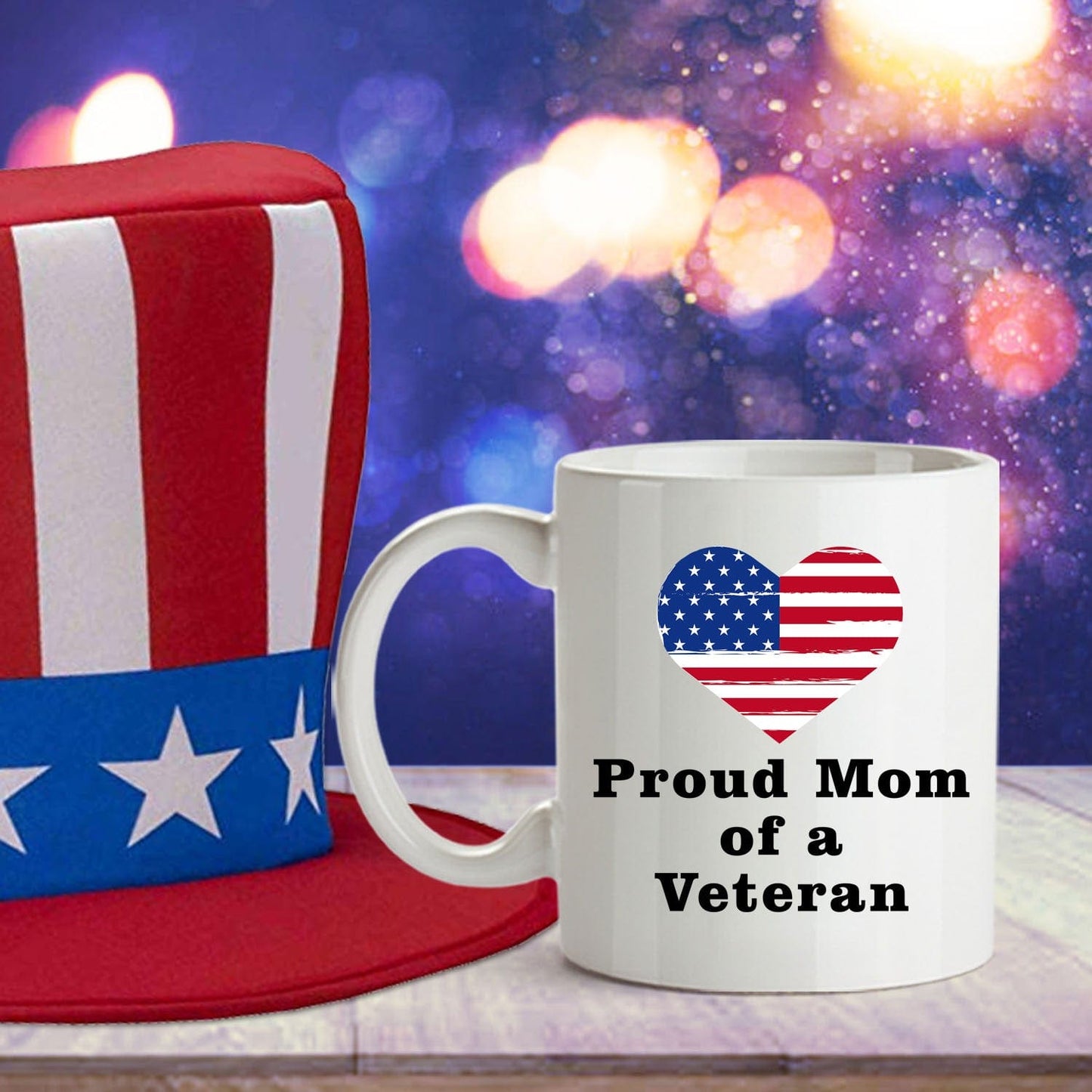 Proud Mom of a Veteran Custom Coffee Mug