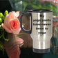 Funny Yoga Travel Mug - My Yoga pants have never been to Yoga