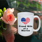 Proud Wife of a Marine Ceramic Coffee Mug