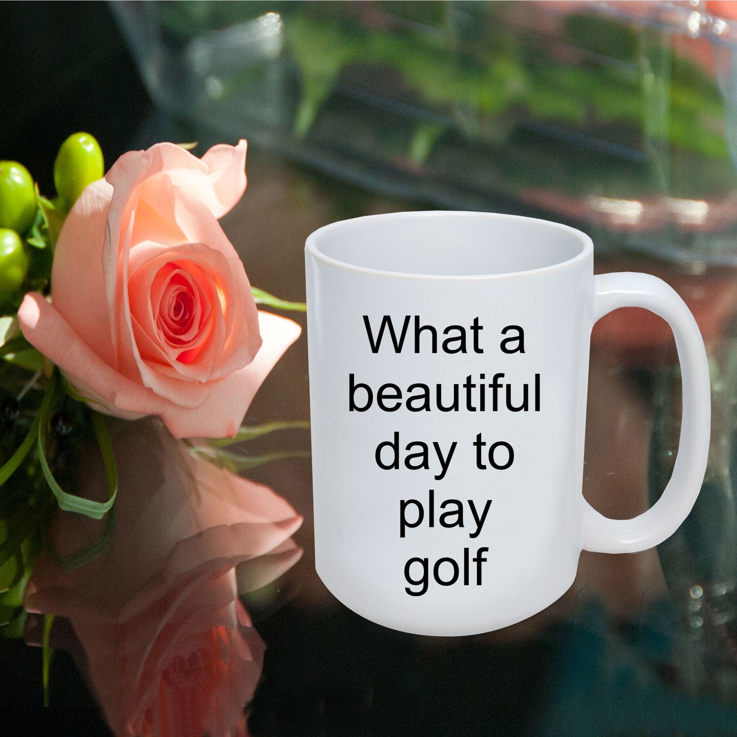 Golfer Funny Gift - What a beautiful day to play golf