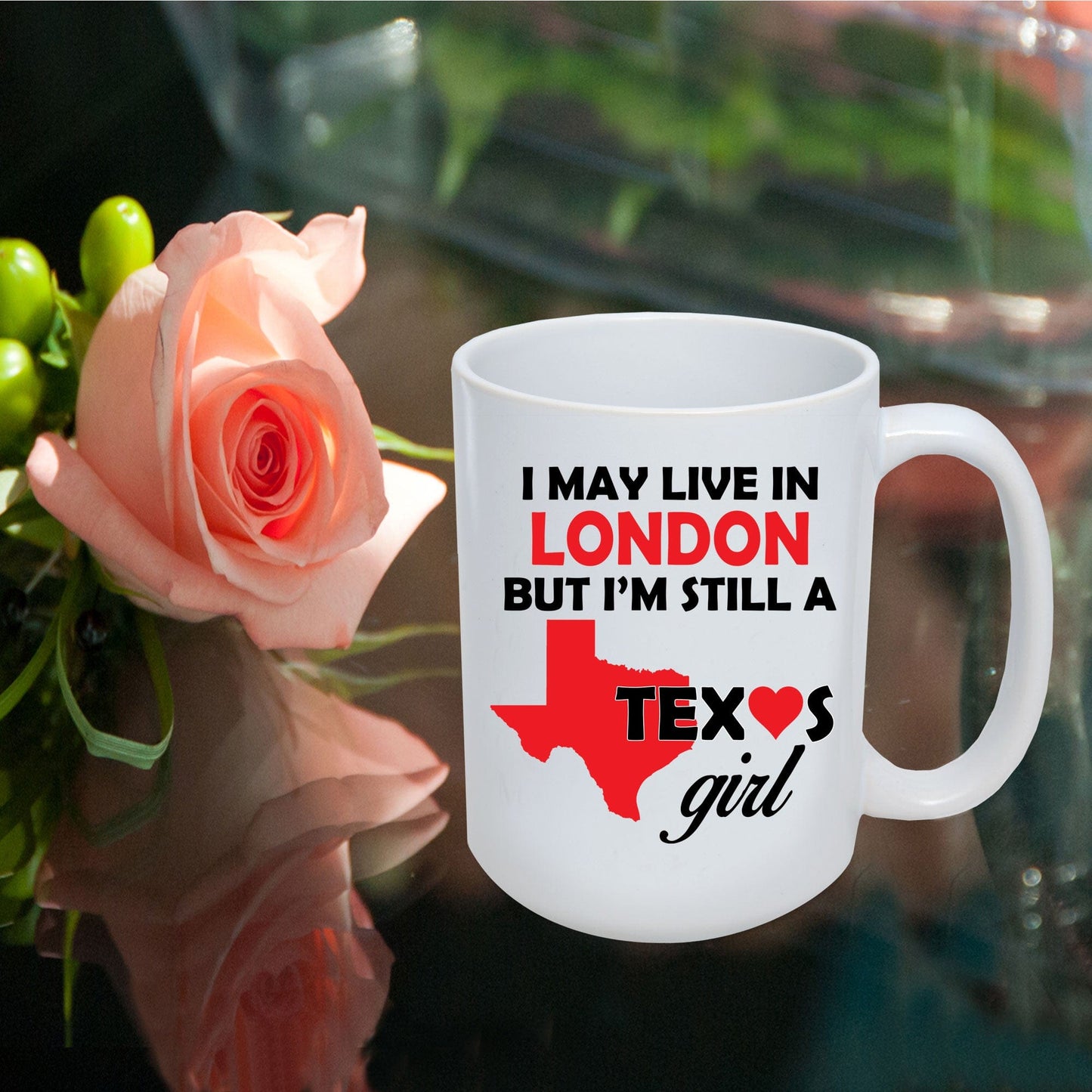 Texas Girl Living in London Mug