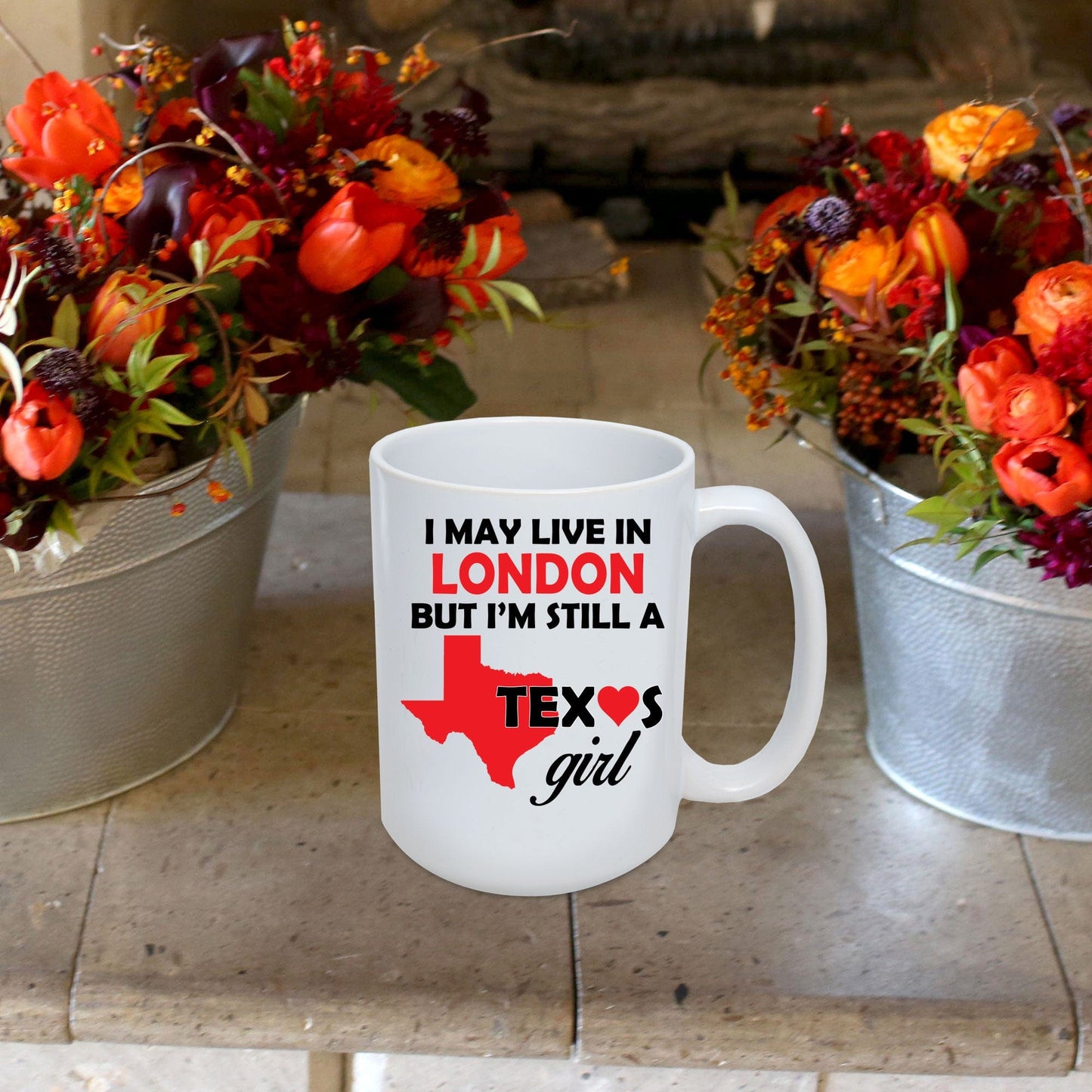 Texas Girl Living in London Mug