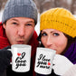 I Love You and I Love You More Couples Mug - Set of 2 His and Hers