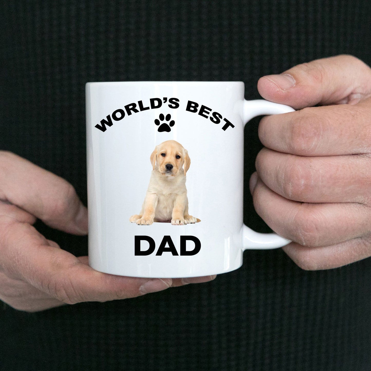 Yellow Labrador Retriever Best Dad Coffee Mug