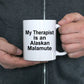 Alaskan Malamute Dog Therapist Coffee Mug