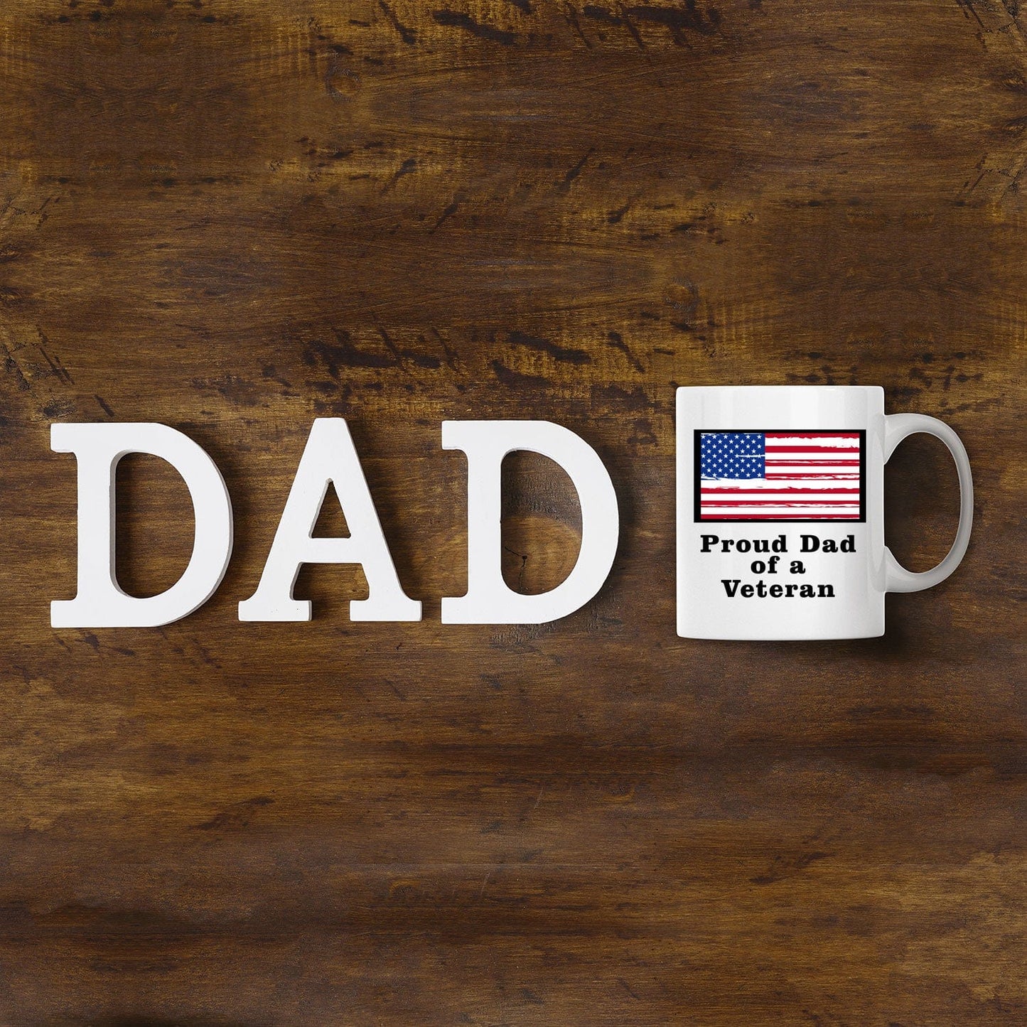 Proud Dad of a Veteran Coffee Mug