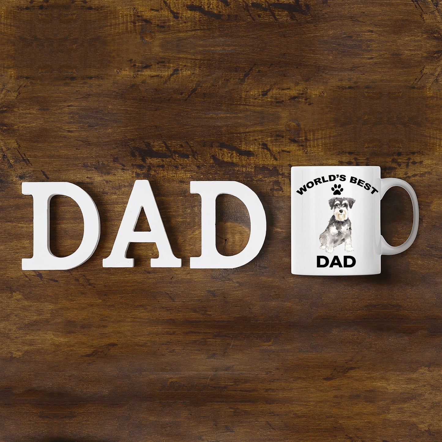 Miniature Schnauzer Best Dad Coffee Mug