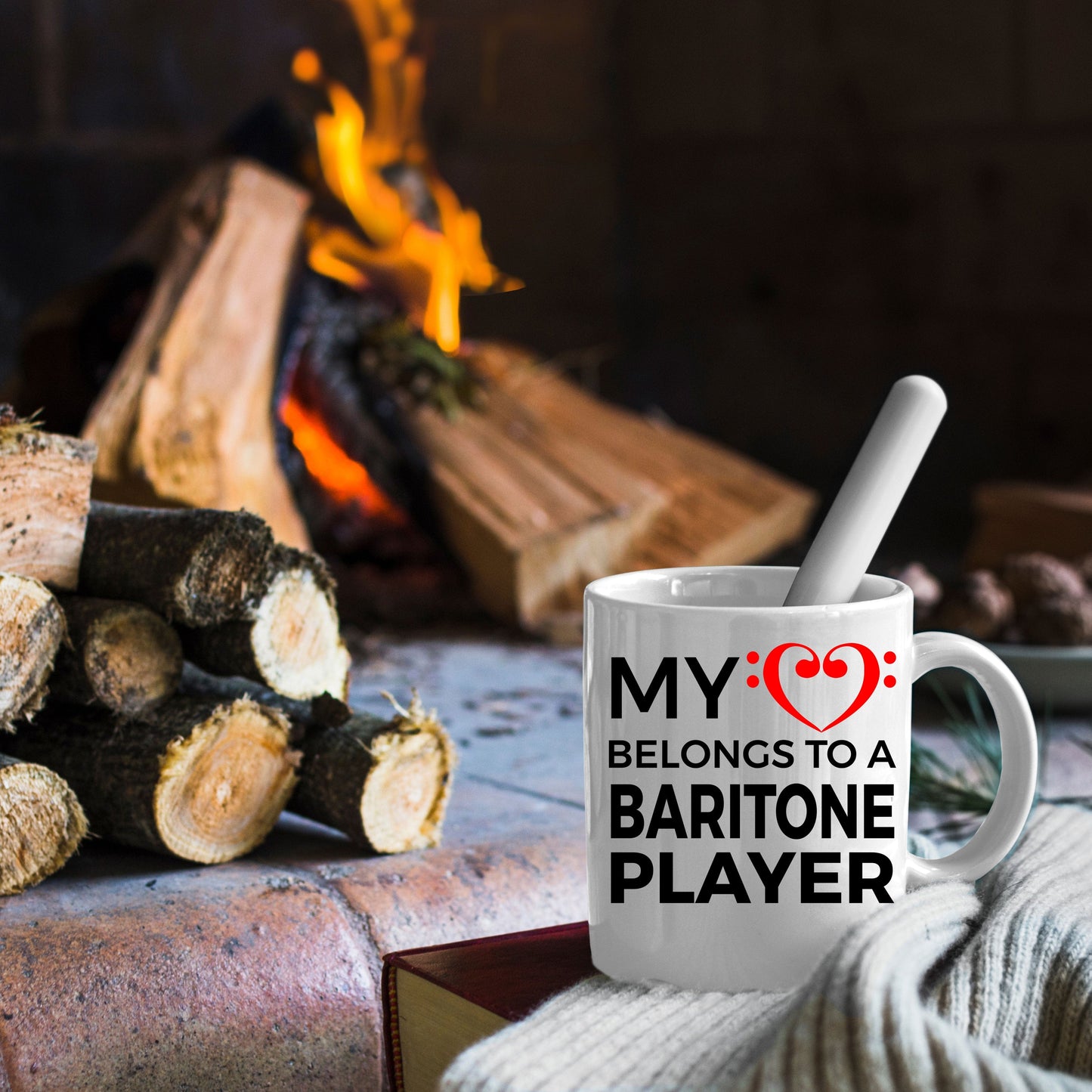 Baritone Player Mug - My Heart Belongs To A Baritone Player