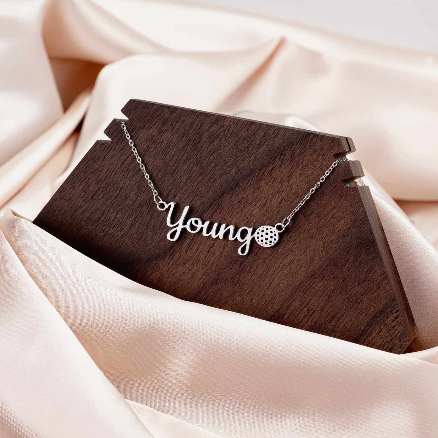Golf Personalized Sports Name Necklace
