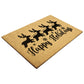 Happy Holidays Reindeer Outdoor Mat