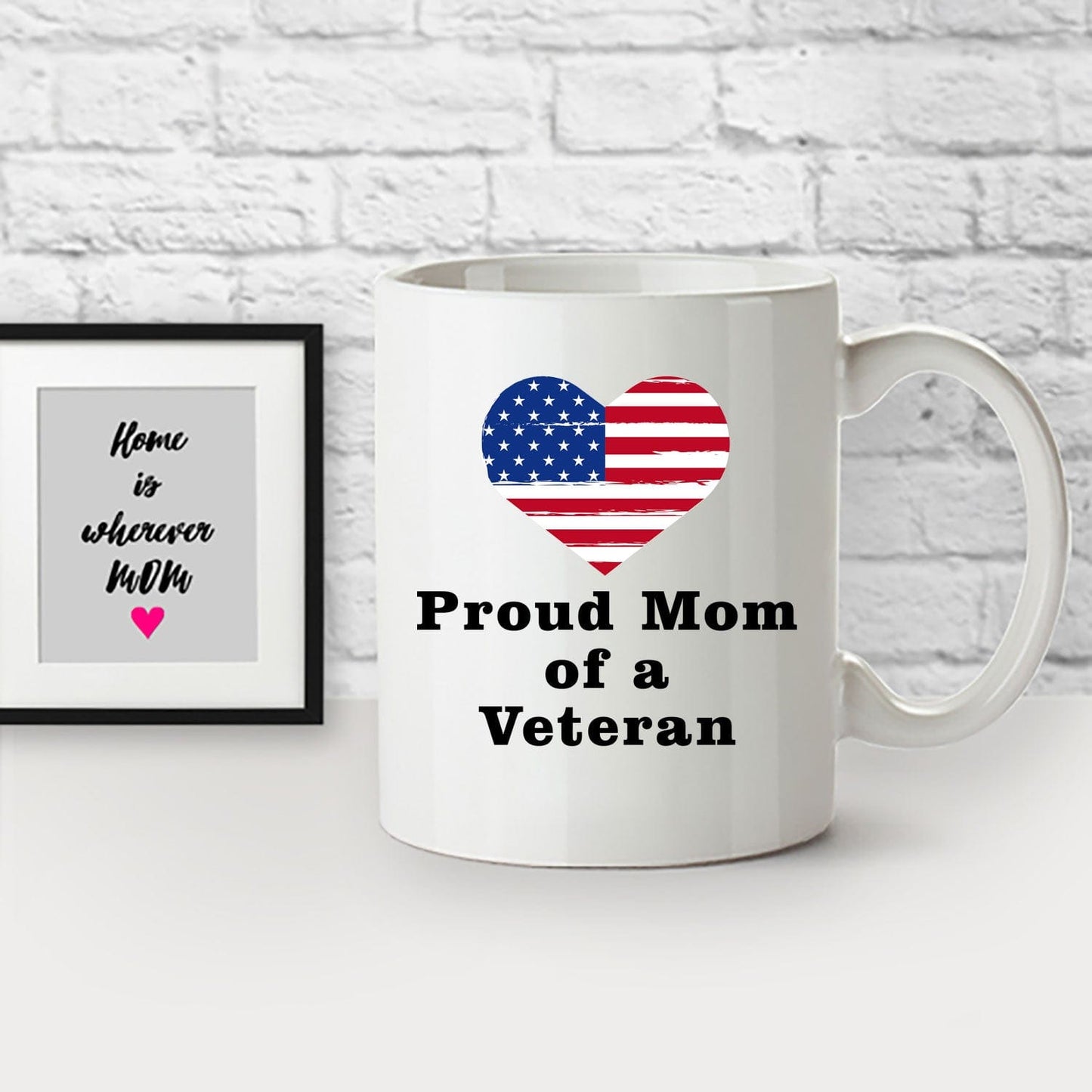 Proud Mom of a Veteran Custom Coffee Mug