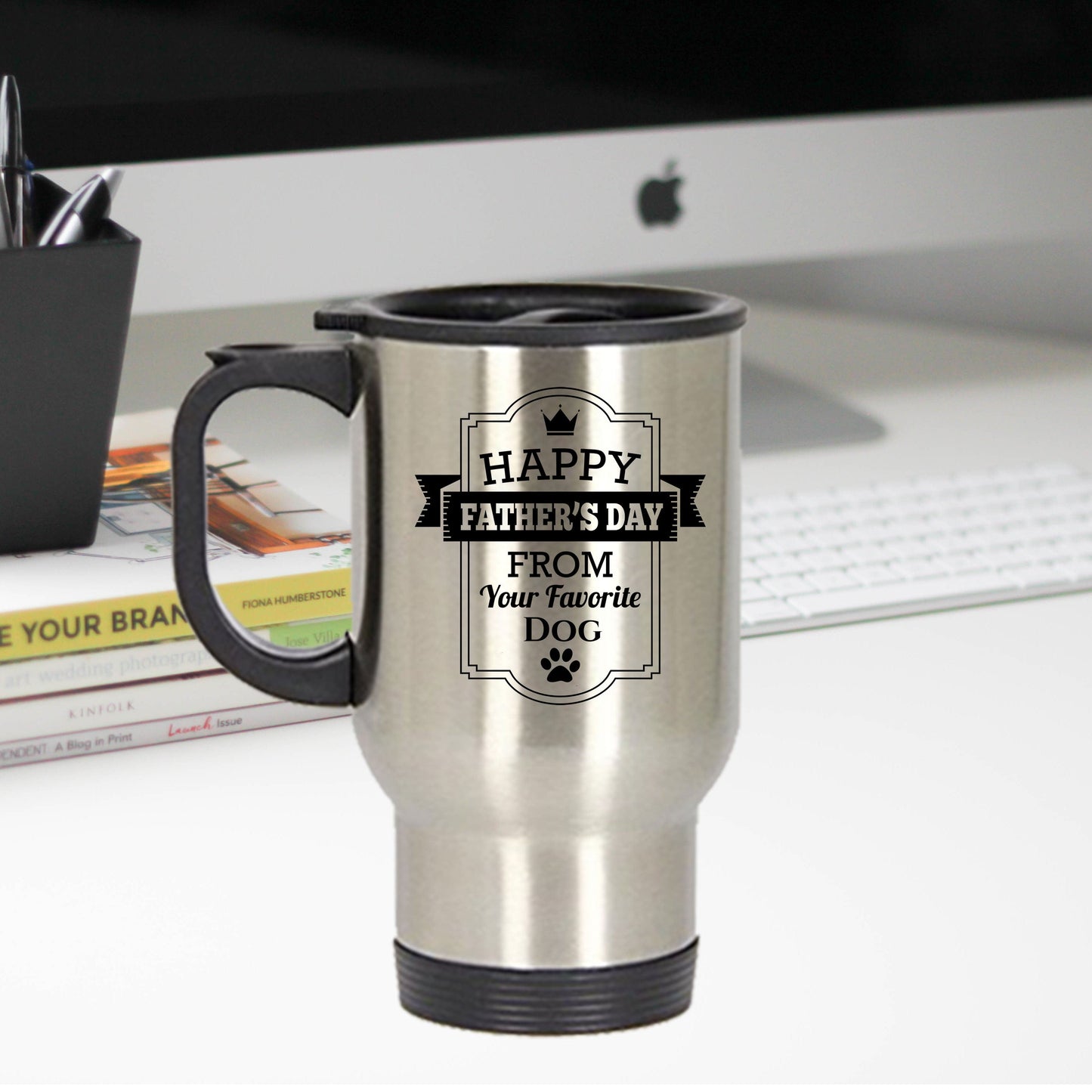 Father's Day Travel Mug from Favorite Dog