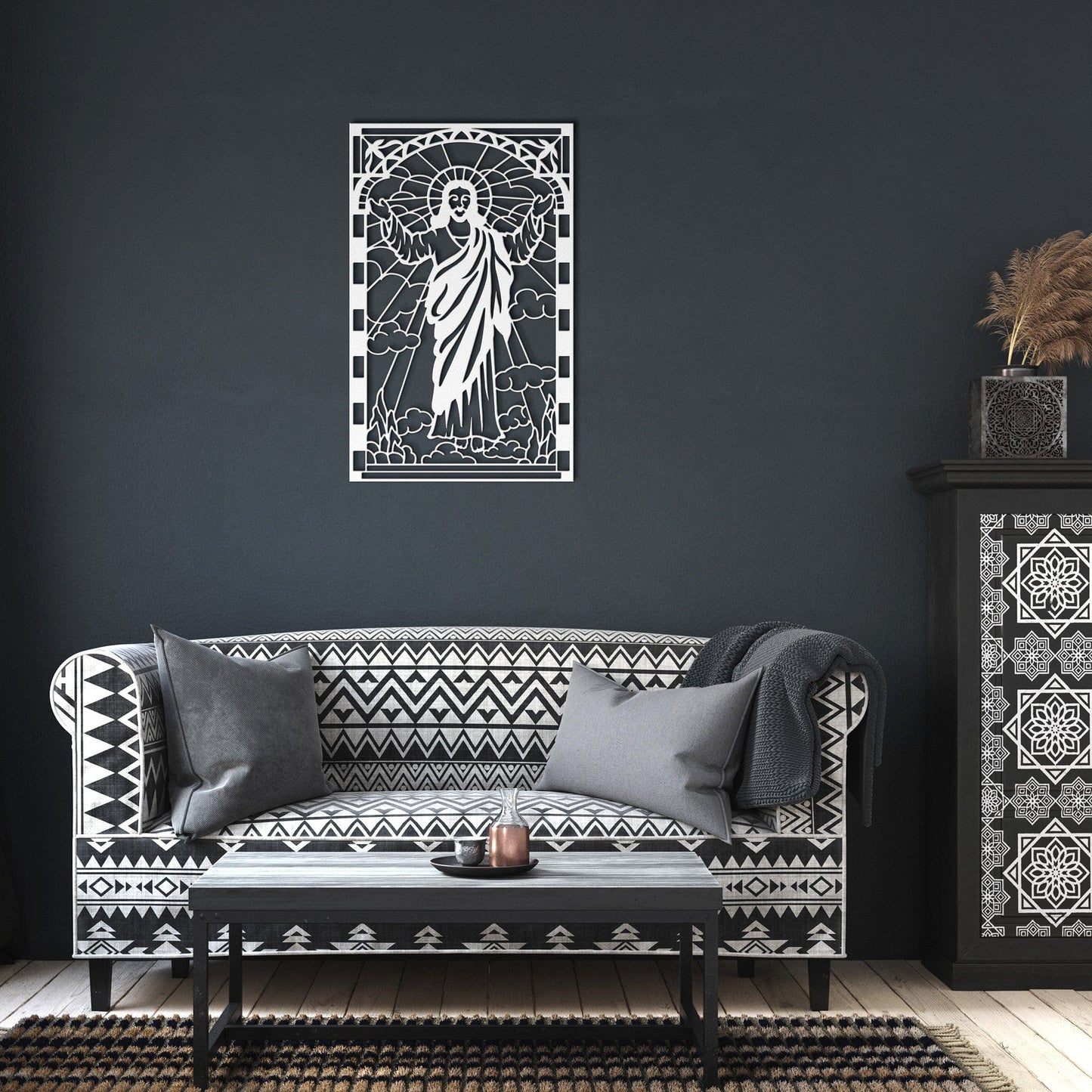 Jesus Ascension - Easter Wall Decor - Three Days - Christian Metal Art