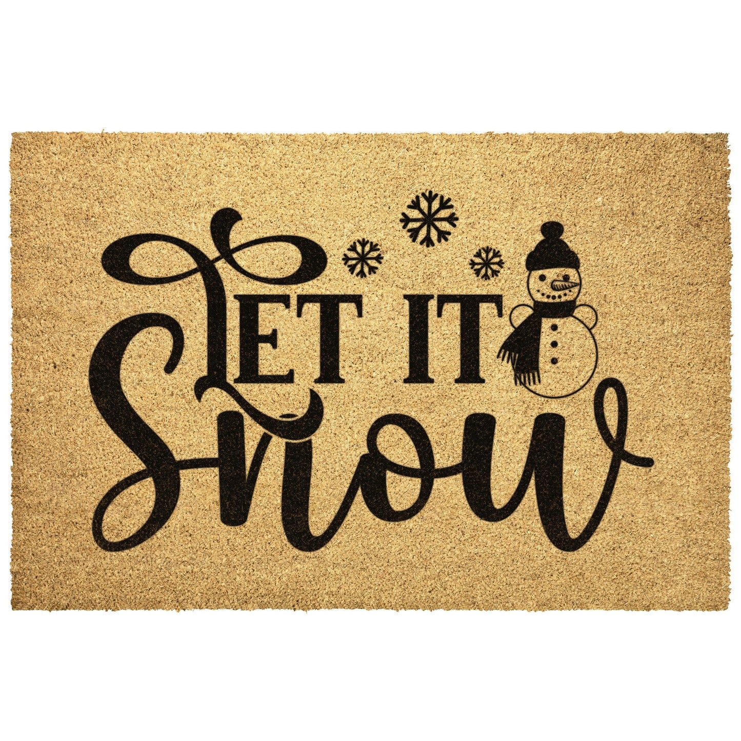 Let it Snow Outdoor Mat