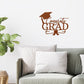 Congrats Grad Metal Wall Art Sign – Graduation Cap Diploma Steel Decor – Graduation Party Decor – Senior Gift Idea – Outdoor Metal Sign