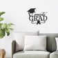 Congrats Grad Metal Wall Art Sign – Graduation Cap Diploma Steel Decor – Graduation Party Decor – Senior Gift Idea – Outdoor Metal Sign