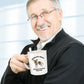 Chinese Crested World's Best Dog Dad ceramic coffee mug