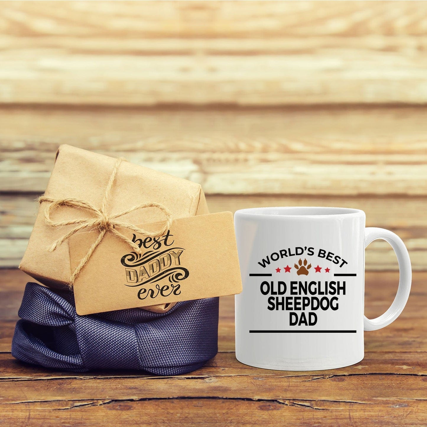 Old English Sheepdog Dog Dad Coffee Mug