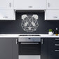 Panda Bear Geometric Head Metal Art Wall Sign