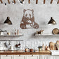 Panda Bear Metal Wall Art