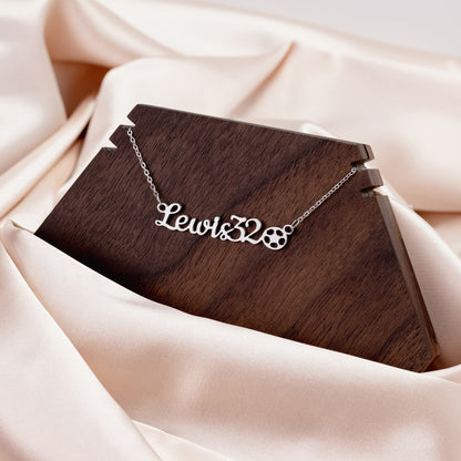 Personalized Soccer Mom Sports Name Neckace