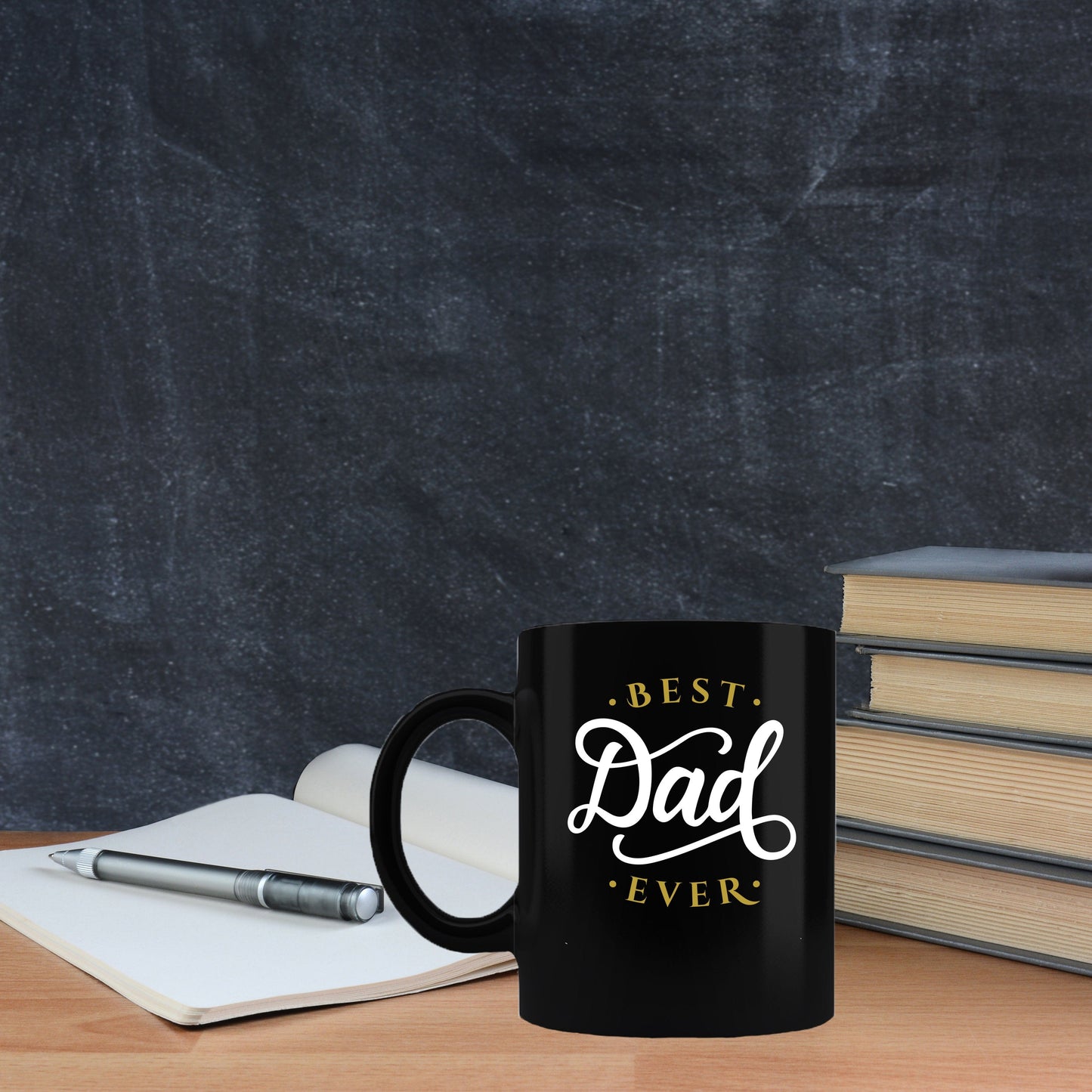 Father's Day Black Mug - Best Dad Ever
